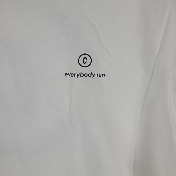 NWT Ciele Everybody Run White T-shirt Unisex Running Sz M - Picture 2 of 5
